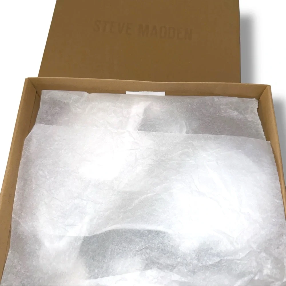 Steve Madden Light Blue Textured Platform Sandals NWT - Picture 8 of 12